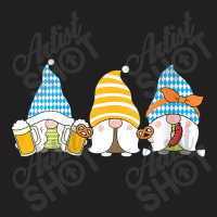 Womens Gnomes Eating Oktoberfest Prfetzel Sausage Bratwurst German T-shirt | Artistshot