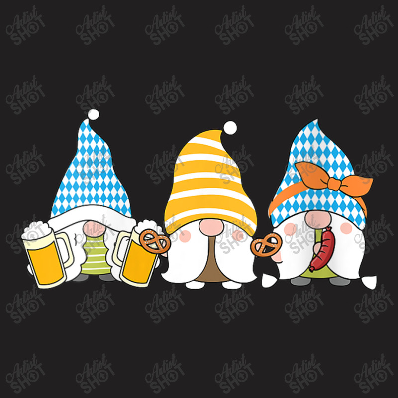 Womens Gnomes Eating Oktoberfest Prfetzel Sausage Bratwurst German T-shirt | Artistshot