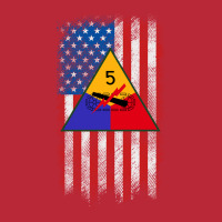 5th Armored Division 5th Ad American Flag Long Sleeve T Shirt Women's V-neck T-shirt | Artistshot