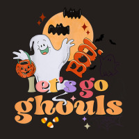 Retro Vintage Groovy Let's Go Ghouls Halloween Ghost Costume T Shirt Tank Top | Artistshot