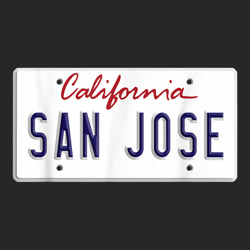 San Jose California Bay Area Silicone Valley License Plate T Shirt Men's T-shirt Pajama Set | Artistshot