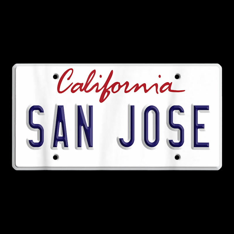 San Jose California Bay Area Silicone Valley License Plate T Shirt Men's 3/4 Sleeve Pajama Set | Artistshot