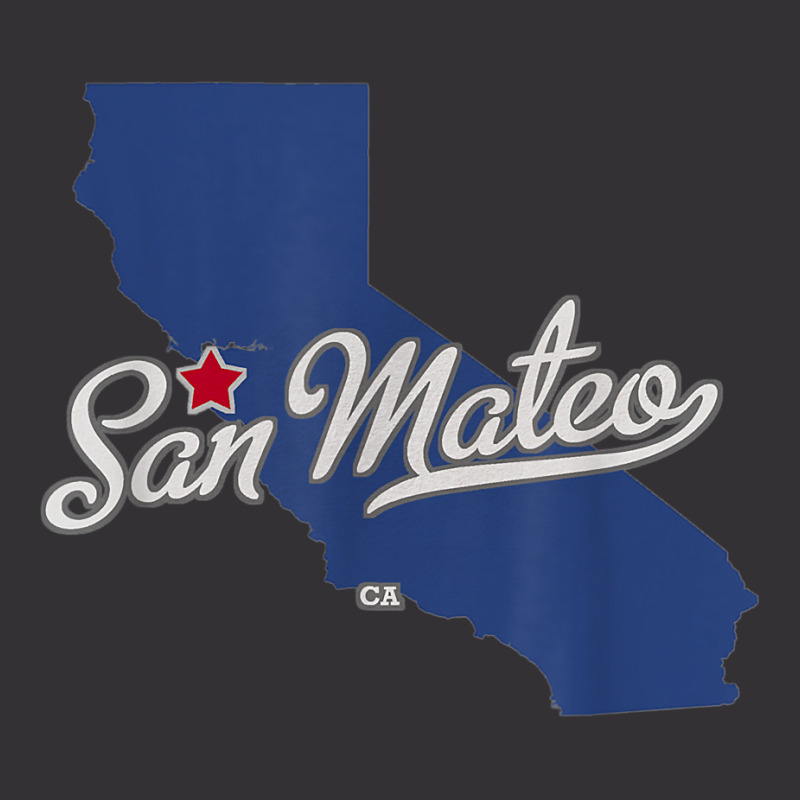 San Mateo California Ca Map T Shirt Vintage Hoodie | Artistshot