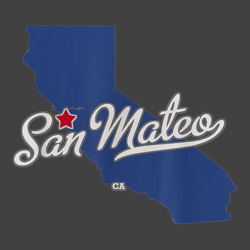 San Mateo California Ca Map T Shirt Vintage T-shirt | Artistshot