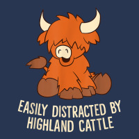 Scottish Highland Cattle   Easily Distracted Highland Cattle T Shirt Men Denim Jacket | Artistshot