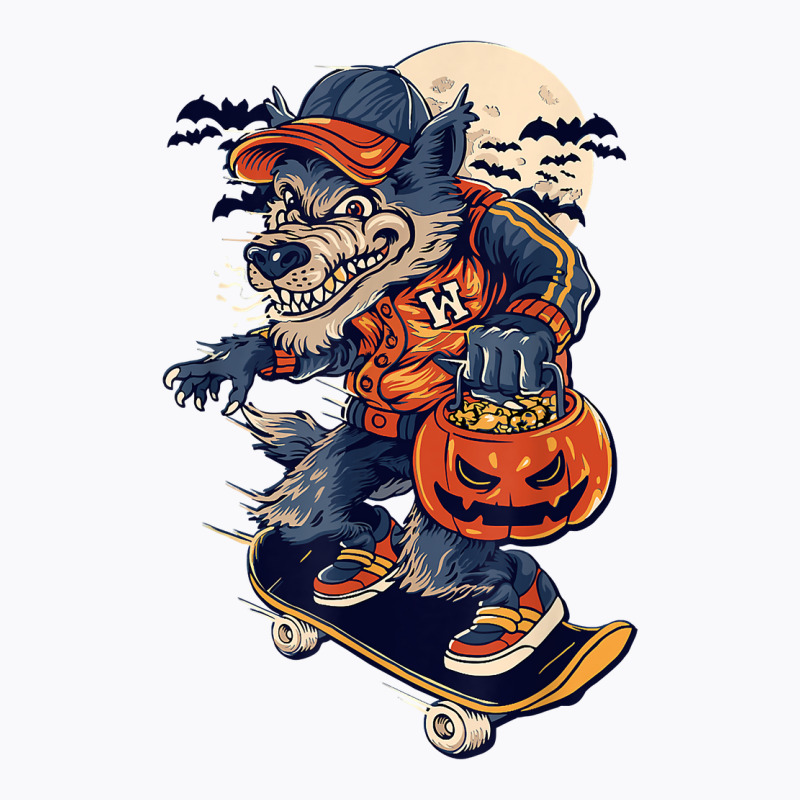 Skateboard Werewolf Kids Halloween T Shirt T-shirt | Artistshot