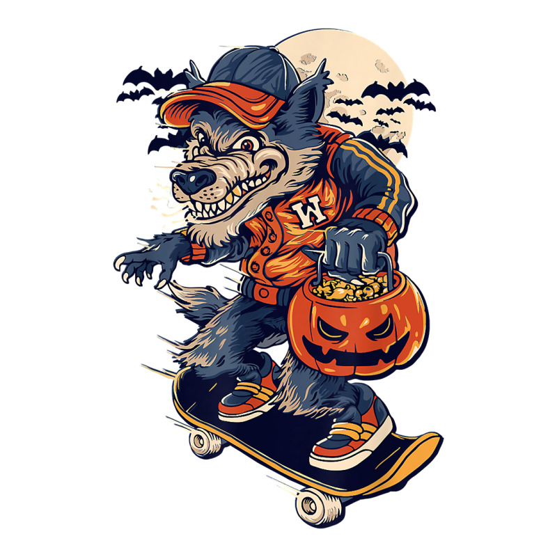 Skateboard Werewolf Kids Halloween T Shirt Unisex Hoodie | Artistshot