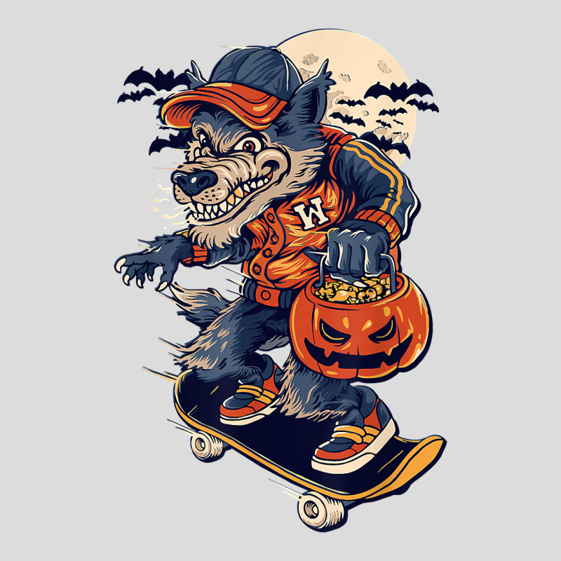 Skateboard Werewolf Kids Halloween T Shirt Men's Polo Shirt | Artistshot