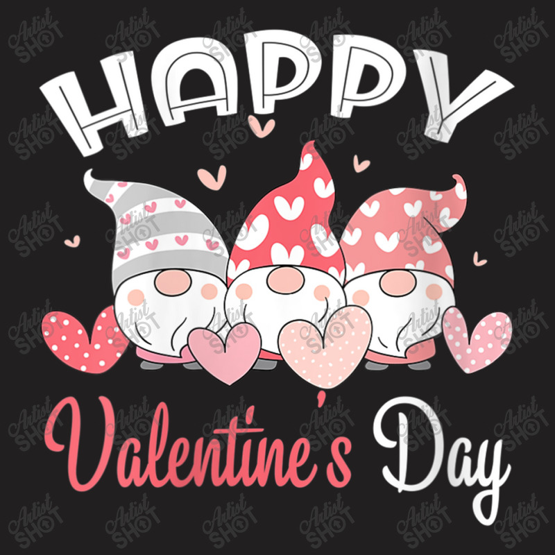 Womens Happy Valentine's Day Gnome Heart For Women Men Couples T-shirt | Artistshot