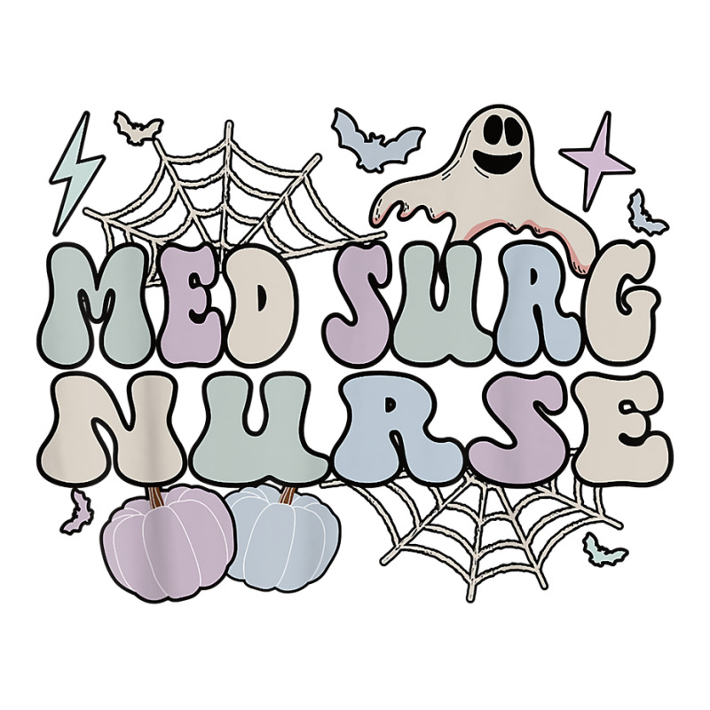 Spooky Med Surg Nurse Halloween Medical Surgical Nursing T Shirt Crewneck Sweatshirt | Artistshot