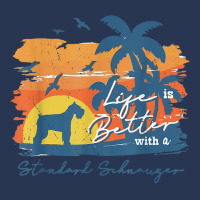 Standard Schnauzer Life Is Better Vintage Sunset T Shirt Men Denim Jacket | Artistshot