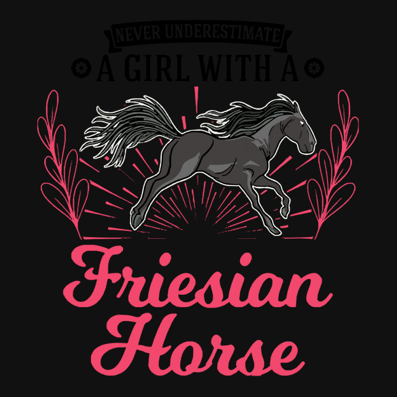 Friesian Horse T  Shirt Friesian Horse Girl T  Shirt Round Patch | Artistshot