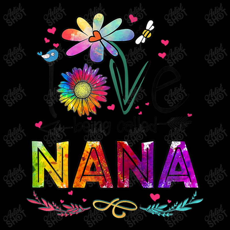 Womens I Love Being Called Nana Daisy Flower Cute Mother's Day V-neck Tee | Artistshot