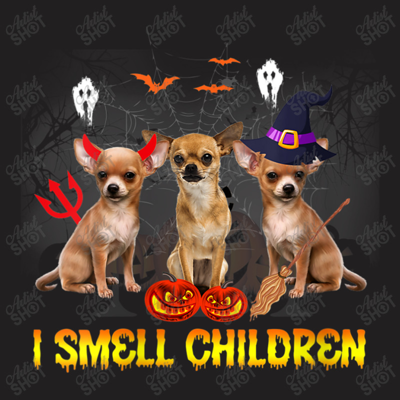 Womens I Smell Childen Funny Halloween Chihuahua T-shirt | Artistshot