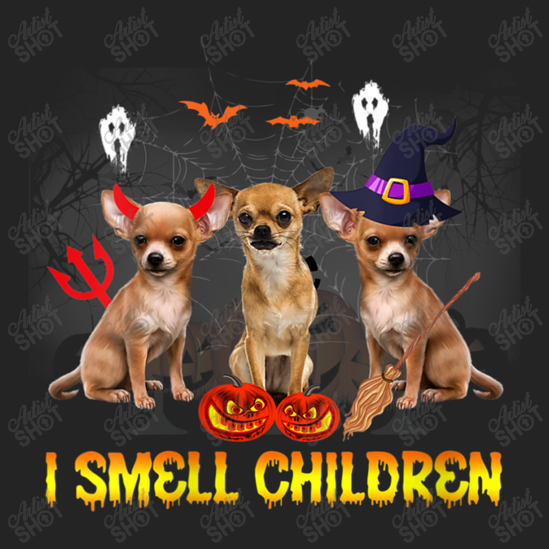 Womens I Smell Childen Funny Halloween Chihuahua 3/4 Sleeve Shirt | Artistshot