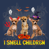 Womens I Smell Childen Funny Halloween Chihuahua Men Denim Jacket | Artistshot