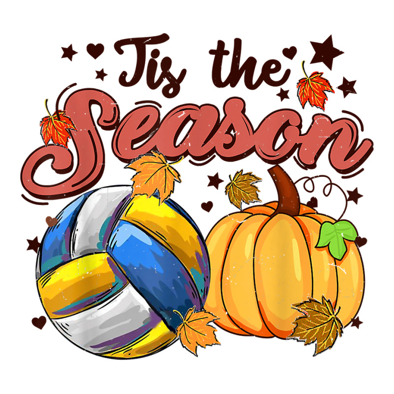 Tis The Season Volleyball Season Fall Vibes Autumn Retro T Shirt Crewneck Sweatshirt | Artistshot