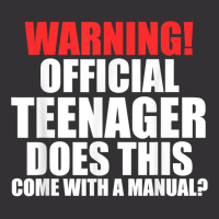 Warning! Offficial Teenager Come 13th Birthday Teenager T Shirt Vintage Hoodie | Artistshot