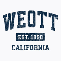 Weott California Ca Vintage Athletic Sports Design T Shirt T-shirt | Artistshot