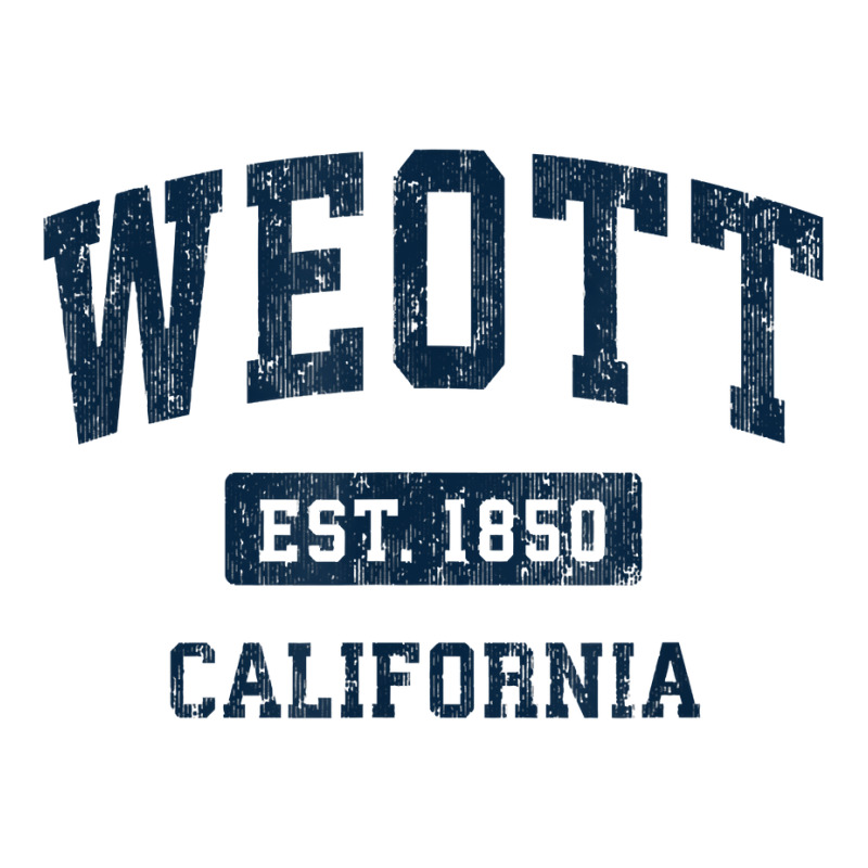 Weott California Ca Vintage Athletic Sports Design T Shirt Crewneck Sweatshirt | Artistshot