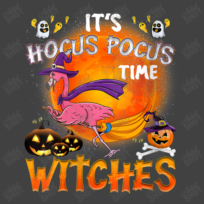 Womens Its Hocus Pocus Time Witches Flamingo Vintage T-shirt | Artistshot