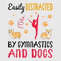 Womens Easily Distraced By Gymnastics And Dogs Gymnast Acrobat T Shirt Hoodie & Jogger Set | Artistshot