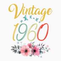 Womens Vintage 1960 Sunflower 63rd Birthday Awesome Since 1960 T Shirt T-shirt | Artistshot