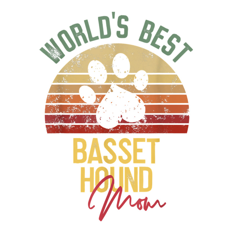 World´s Best Basset Hound Mom T Shirt V-neck Tee | Artistshot