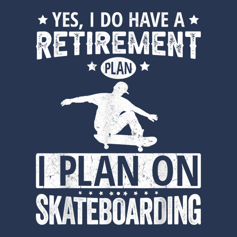 Yes I Do Have A Retirement Plan I Plan On Skateboarding T Shirt Men Denim Jacket | Artistshot