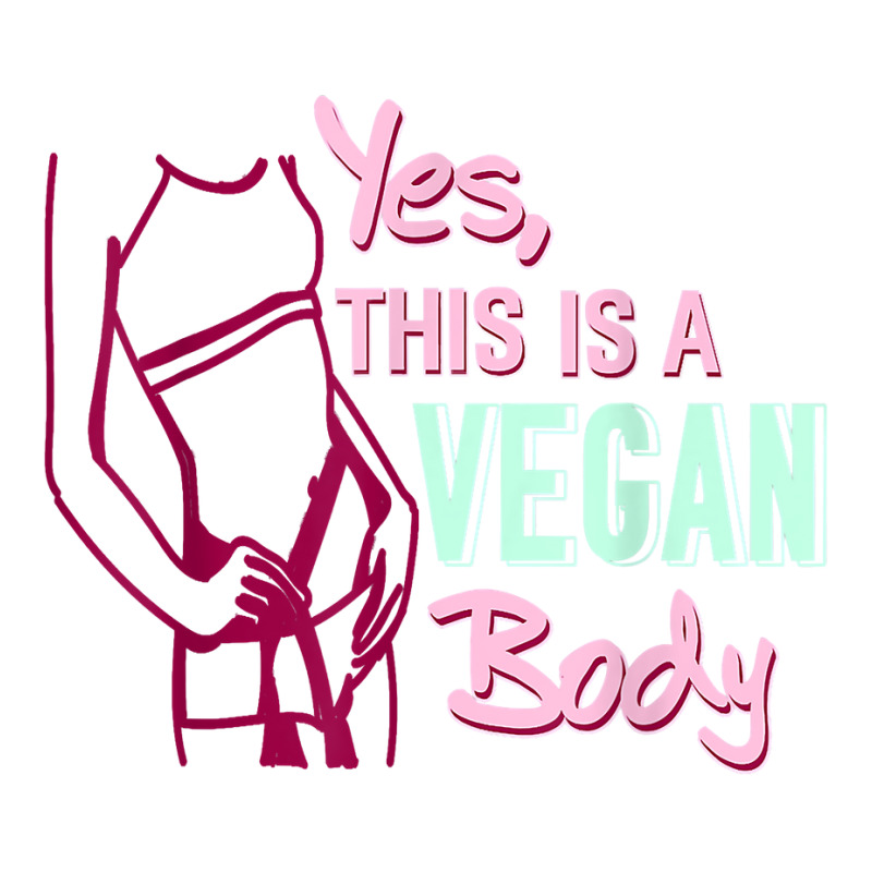 Yes This Is A Vegan Body Cool Retro T Shirt Present Gift T Shirt V-neck Tee | Artistshot