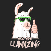 You Are Llamazing   Birthday Party Cool Alpaca Hipster Drips T Shirt 3/4 Sleeve Shirt | Artistshot