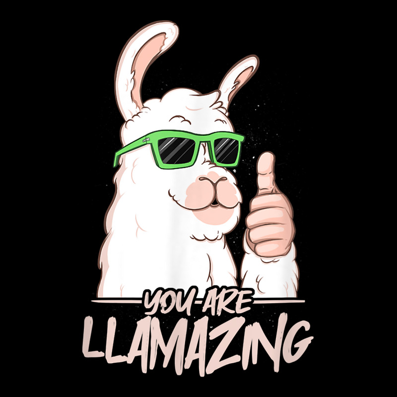 You Are Llamazing   Birthday Party Cool Alpaca Hipster Drips T Shirt Long Sleeve Shirts | Artistshot