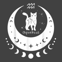 Zodiac Aquarius Horoscope Astrology Cat Crescent Moon T Shirt Vintage T-shirt | Artistshot