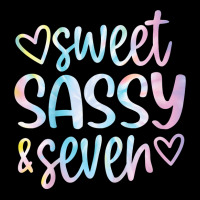 Kids Tye Dye Sweet Sassy And Seven 7 Years Old 7th Birthday Girls T Sh 