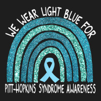 We Wear Light Blue For Pitt Hopkins Syndrome Rainbow T Shirt Classic T-shirt | Artistshot