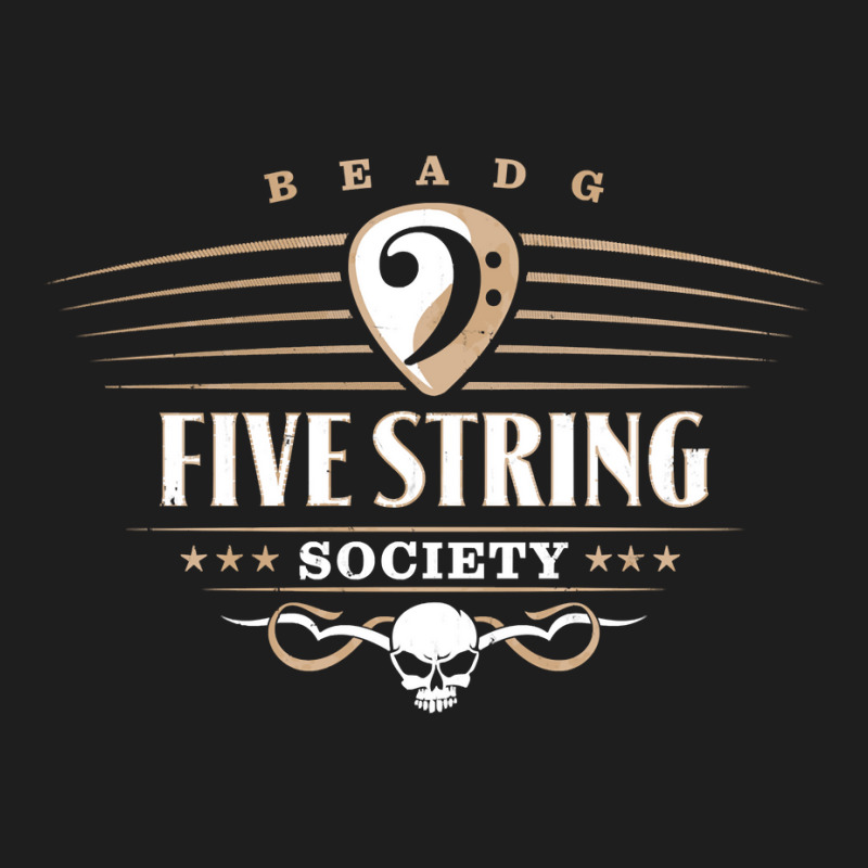 Five String Society For 5 String Bass Guitar Players Pullover Hoodie Classic T-shirt by DianneHenderson91 | Artistshot