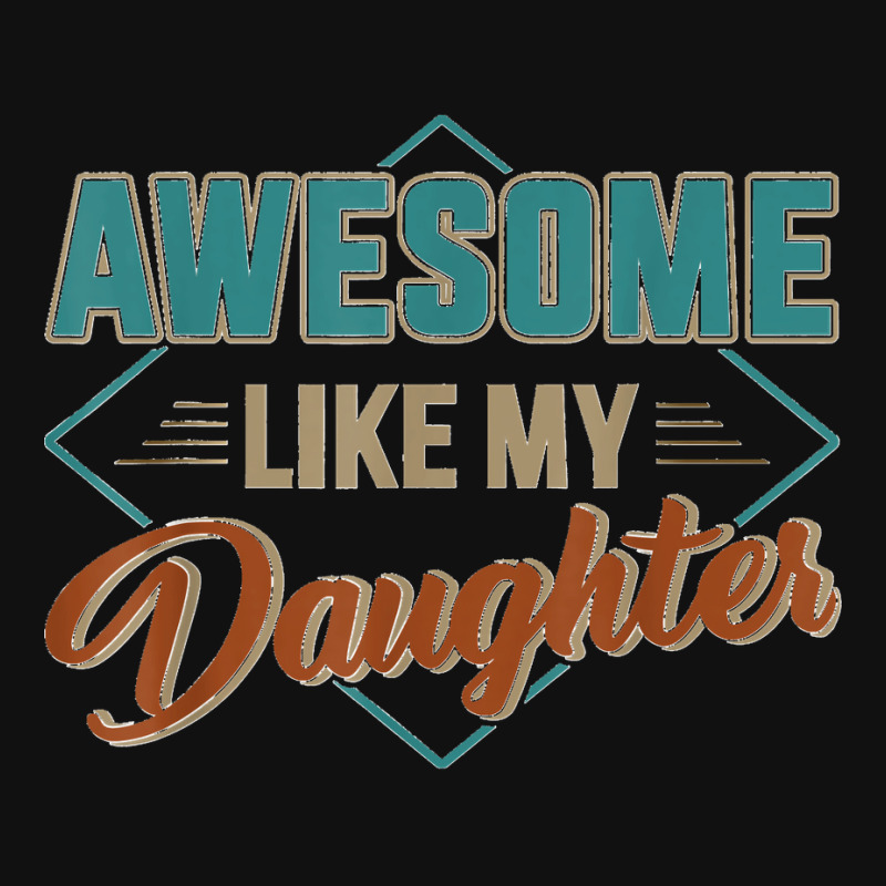 Awesome Like My Daughter For Dad On Father's Day Tote Bags | Artistshot