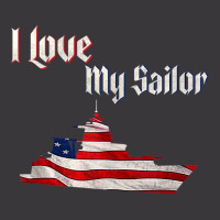 Military Support Us Flag Naval I Love My Sailor Tank Top Ladies Curvy T-shirt | Artistshot