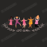 Go Girl Text Feminism Ladies Fitted T-shirt | Artistshot