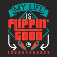 My Life Is Flippin Good Retro Multiball Pinball Arcade Game T Shirt Ladies Fitted T-shirt | Artistshot