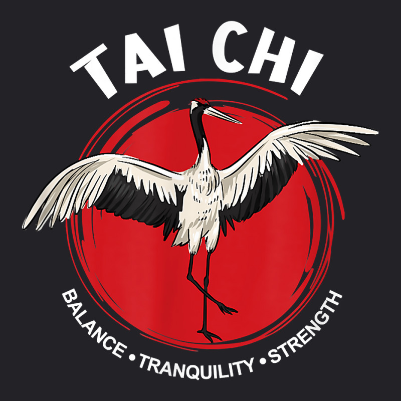 Tai Chi Crane Balance Tranquility Strength   Qigong Tai Chi T Shirt Youth Tee by butacnlzaidelpz | Artistshot