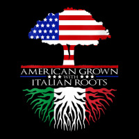 Womens Italian Roots American Grown Tree Flag Usa Italy V Neck T Shirt Adjustable Cap | Artistshot