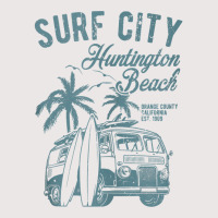 Vintage Cool Huntington Beach Surf City Sunset Surf Minivan Tank Top Pocket T-shirt | Artistshot