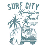 Vintage Cool Huntington Beach Surf City Sunset Surf Minivan Tank Top Men's T-shirt Pajama Set | Artistshot