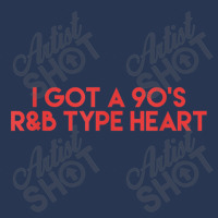 I Got A 90's R&b Type Heart Shirt Music Lover Art Ladies Denim Jacket | Artistshot