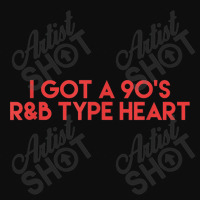 I Got A 90's R&b Type Heart Shirt Music Lover Art Crop Top | Artistshot