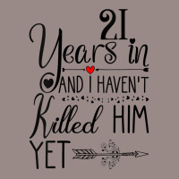 Womens 21st Wedding Anniversary For Her & Wife 21 Years Of Marriage V Vintage T-shirt | Artistshot