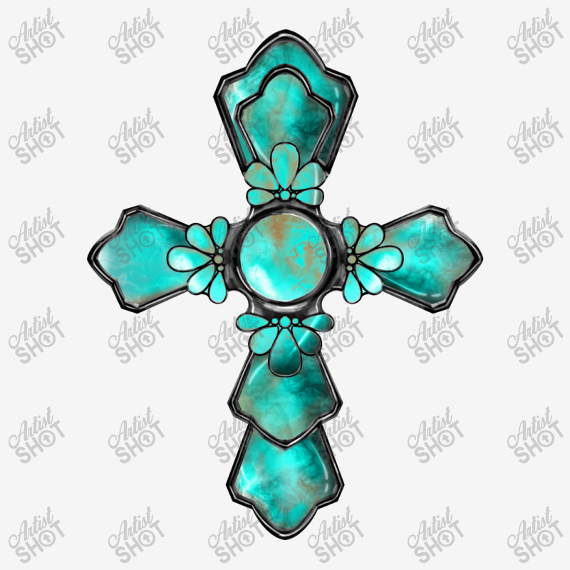 Western Turquoise Gemstone Cross Classic T-shirt | Artistshot