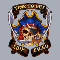 Pirates Time To Get Ship Faced Talk Like A Pirate Day Humor Long Sleev Tank Dress | Artistshot