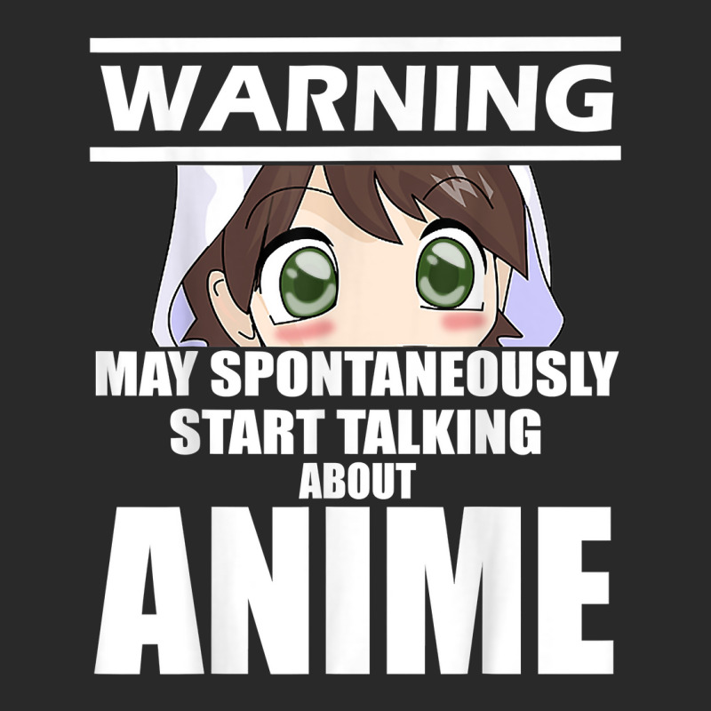 Warning May Spontaneously Start Talking About Anime T Shirt Printed Hat | Artistshot